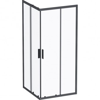 Душевое ограждение AM.PM GEM S SQUARE SLIDE 90x90 стекло прозрачное, профиль черный матовый W93G-403-090BT Душевое ограждение AM.PM GEM S SQUARE SLIDE 90x90 стекло прозрачное, профиль черный матовый W93G-403-090BT