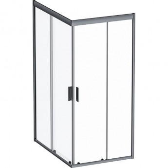 Душевое ограждение AM.PM GEM TWIN SLIDE 120x90, профиль черный мат., стекло прозр. W90G-404-120290-BT Душевое ограждение AM.PM GEM TWIN SLIDE 120x90, профиль черный мат., стекло прозр. W90G-404-120290-BT