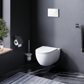Комплект: инсталляция с подвесным унитазом FlashClean, с сиденьем микролифт и клавишей AM.PM AWE Комплект: инсталляция с подвесным унитазом FlashClean, с сиденьем микролифт и клавишей AM.PM AWE