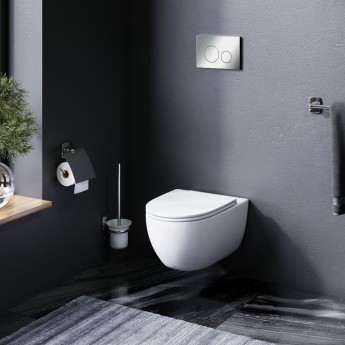 Комплект: инсталляция с подвесным унитазом FlashClean, с сиденьем микролифт и клавишей AM.PM AWE Комплект: инсталляция с подвесным унитазом FlashClean, с сиденьем микролифт и клавишей AM.PM AWE