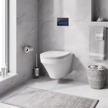 Комплект: Инсталляция с подвесным унитазом FlashClean, с сиденьем микролифт и клавишей AM.PM INSPIRE