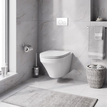 Комплект: Инсталляция с подвесным унитазом FlashClean, с сиденьем микролифт и клавишей AM.PM INSPIRE