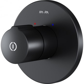 Смеситель для душа AM.PM X-JOY F85A65722 TouchReel монтируемый в стену, чёрный, шт.