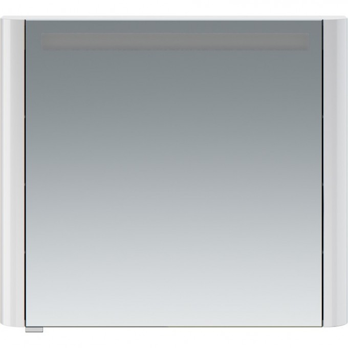 Зеркальный шкаф с подсветкой 80 см, правый, белый глянец AM.PM SENSATION M30MCR0801WG