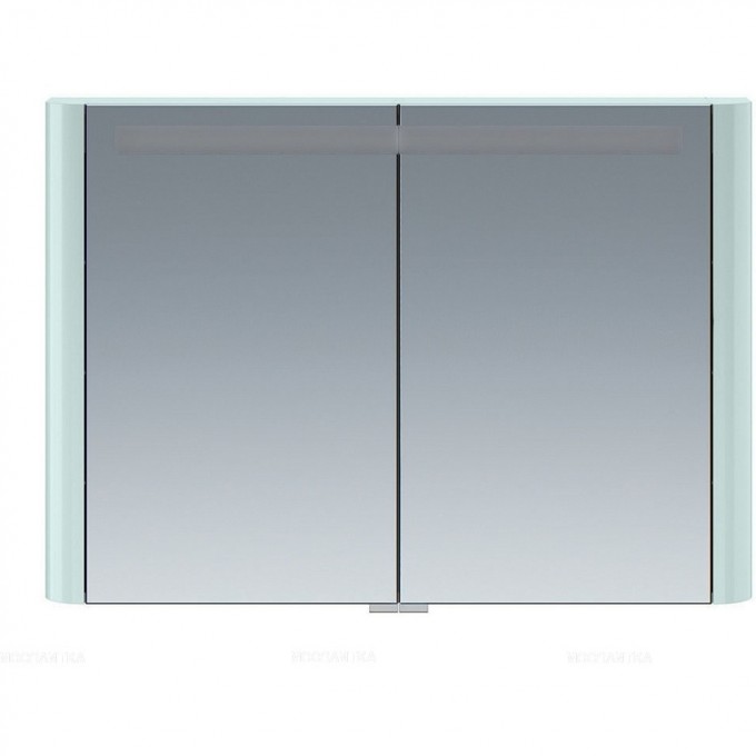 Зеркальный шкаф с подсветкой 100 см, мятный AM.PM SENSATION M30MCX1001GG