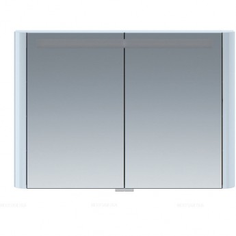 Зеркальный шкаф с подсветкой 100 см, светло-голубой AM.PM SENSATION M30MCX1001BG
